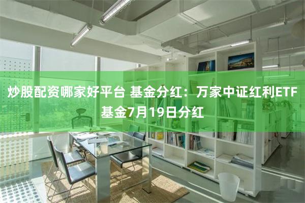 炒股配资哪家好平台 基金分红：万家中证红利ETF基金7月19日分红